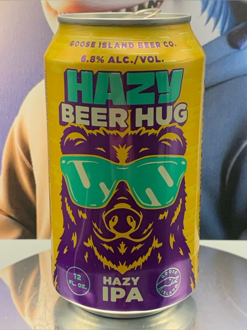 Vintage Beer Can Goose Island Beer Bright Sunshiny Haze Empty Aluminum Can